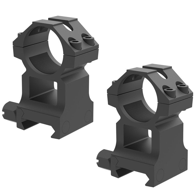 TPO RG25-150D Heavy Duty 1 Inch Picatinny Scope Rings w/See-Thru Base, High porfile 1" Picatinny Scope Mount w/ 1.5" Height