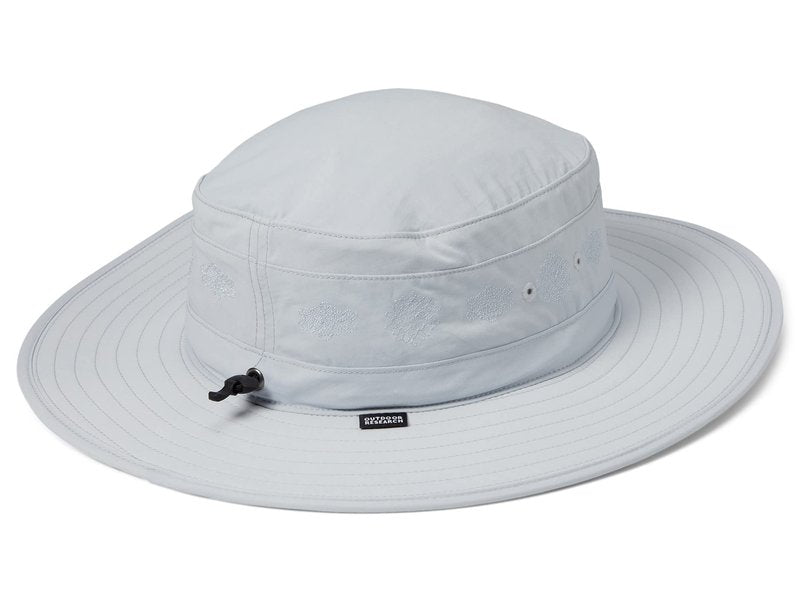 Outdoor Research Women's Solar Roller Sun Hat, Titanium-Rice Embroidery, M