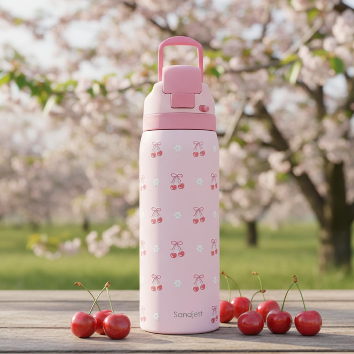 Skiennix Insulated Stainless Steel Water Bottle - 32oz with Straw for Sports & Travel | Perfect Gift for Women & Teens