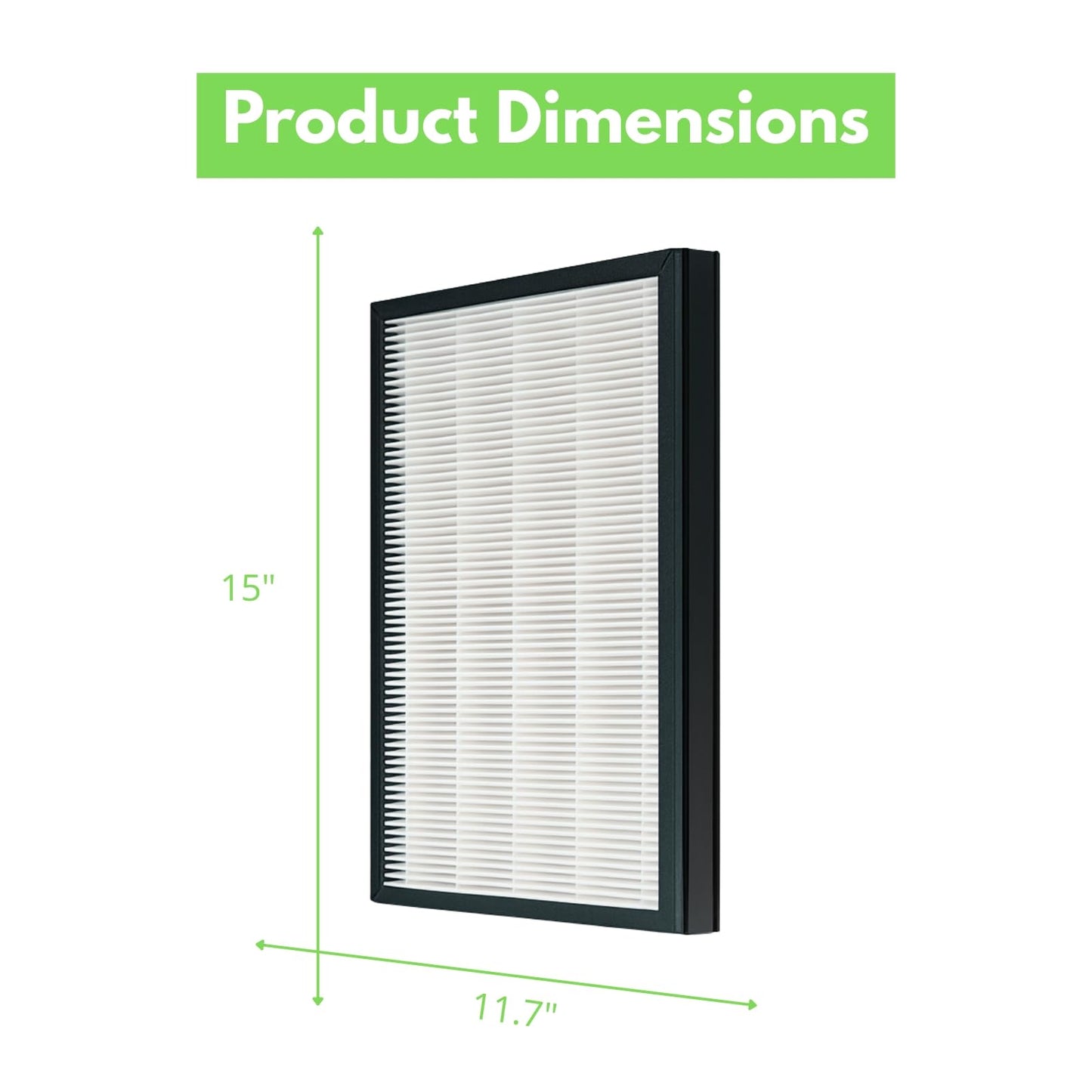 Nispira HEPA Filter Replacement Compatible with Coway Air Purifier AP-1012GH, 2 Packs