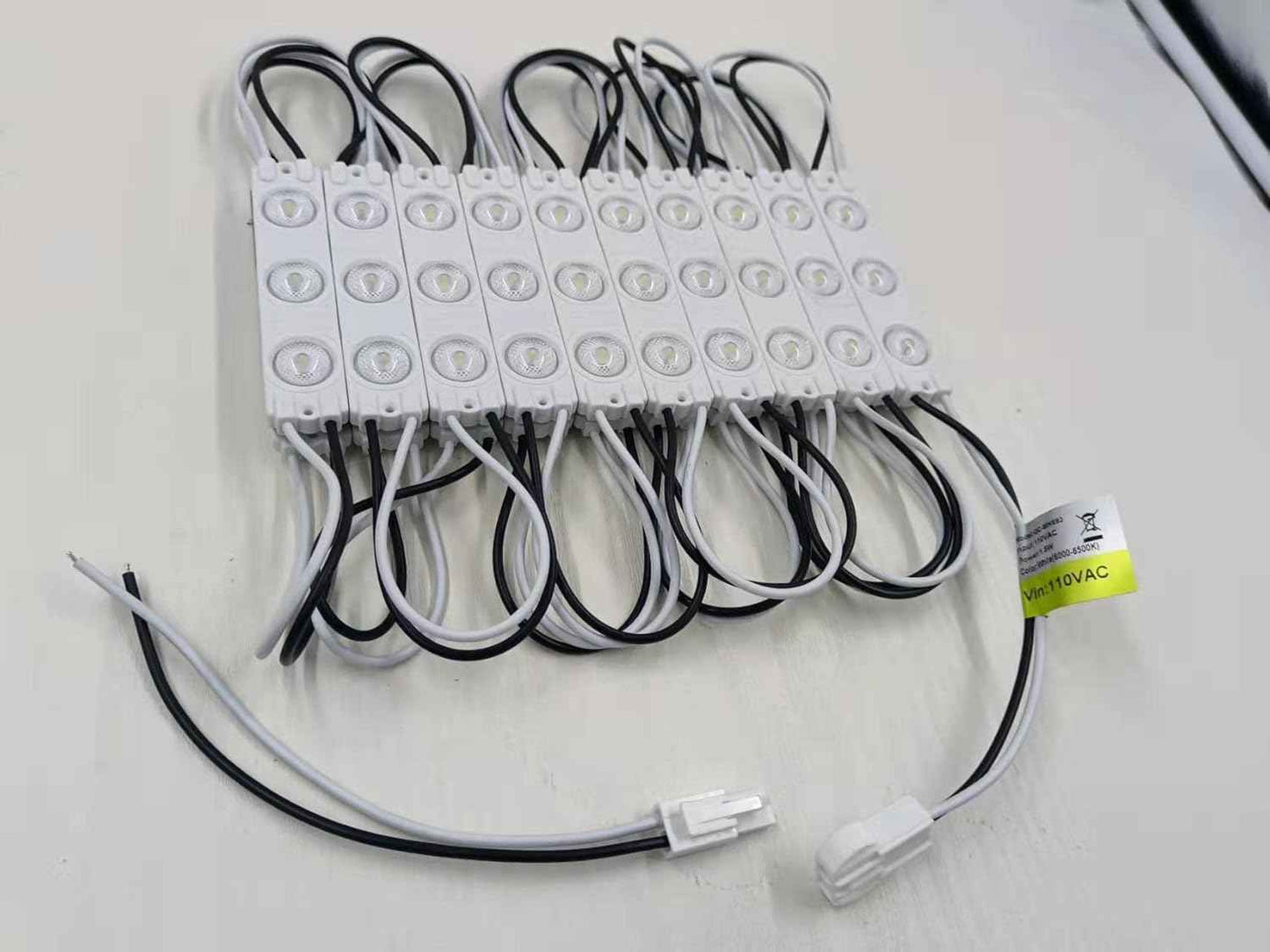 110V AC LED Module - 100pcs 1.5W White Decorative Lights for Signage & Advertising