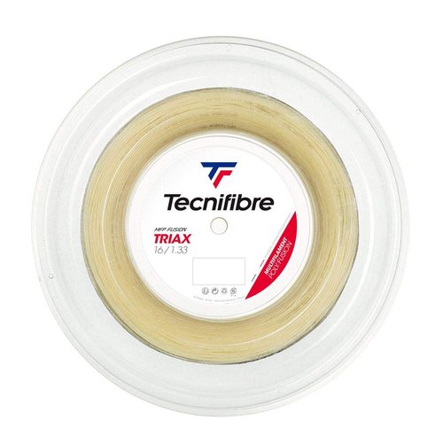 Tecnifibre Triax Unisex Adult Tennis Rope, Natural, 1.33/200 m