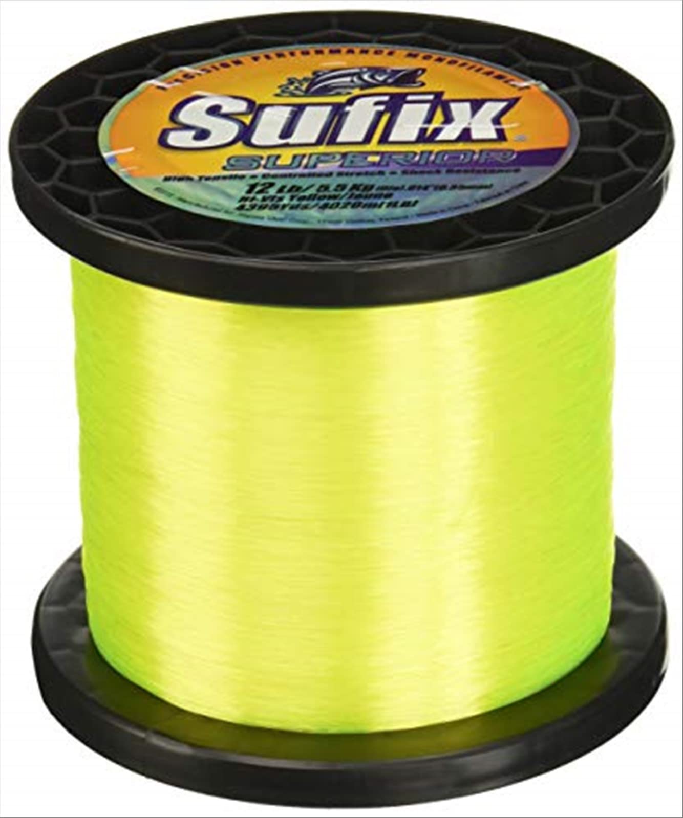 Sufix Superior 1/4-Pound Spool Size Fishing Line (Yellow, 10-Pound) (638-110)