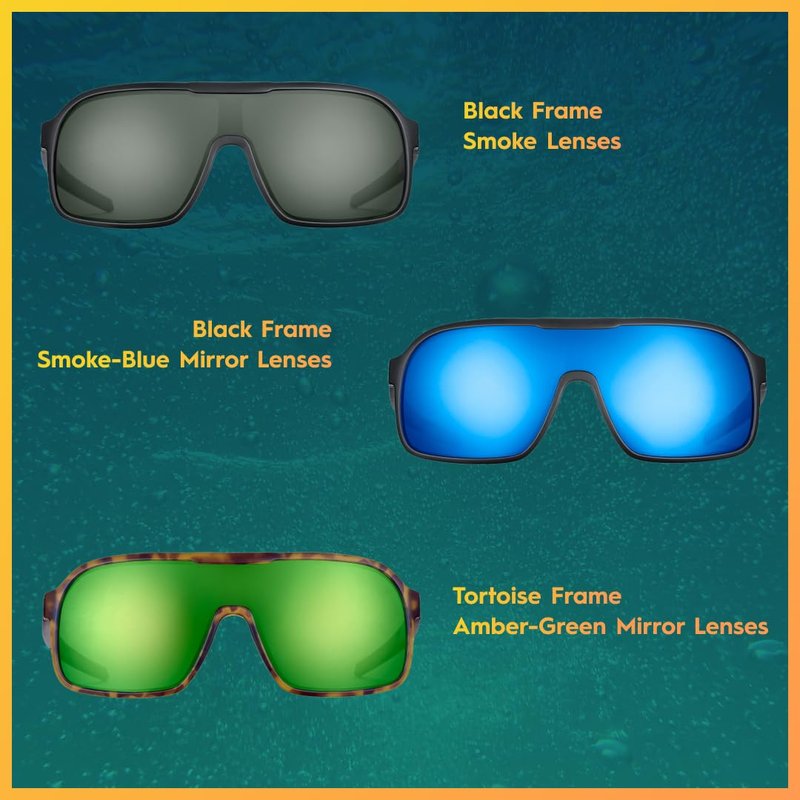 Flying Fisherman Sounder Polarized Sunglasses for Men, Women, Fishing, Boating, Outdoor Sports, 100% UV Protection