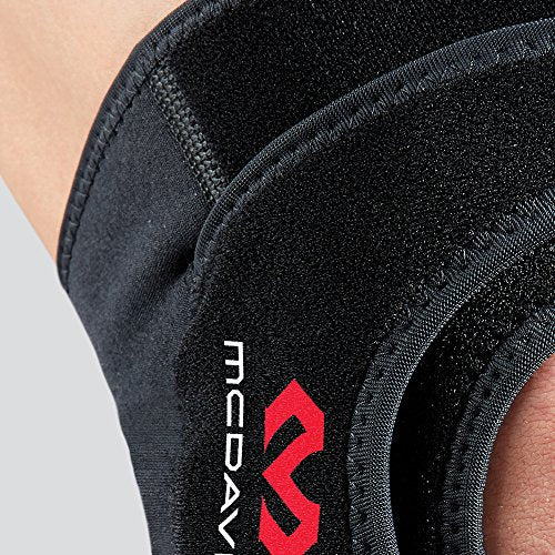 McDavid Level 2 Knee Support Adjustable Double Wrap Large - Compression Brace for Knee Pain Relief