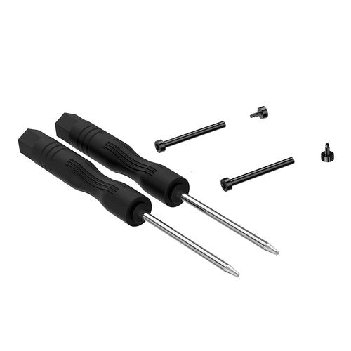 Compatible with Garmin Fenix 5X/5X Plus/Fenix 3 Smart Watch Screw Accessory, 2PCS Stainless Steel Replacement Screws with 2PCS Screwdrivers Removal Tool for Fenix 5X/Fenix 3 Smart Watch (Black1)