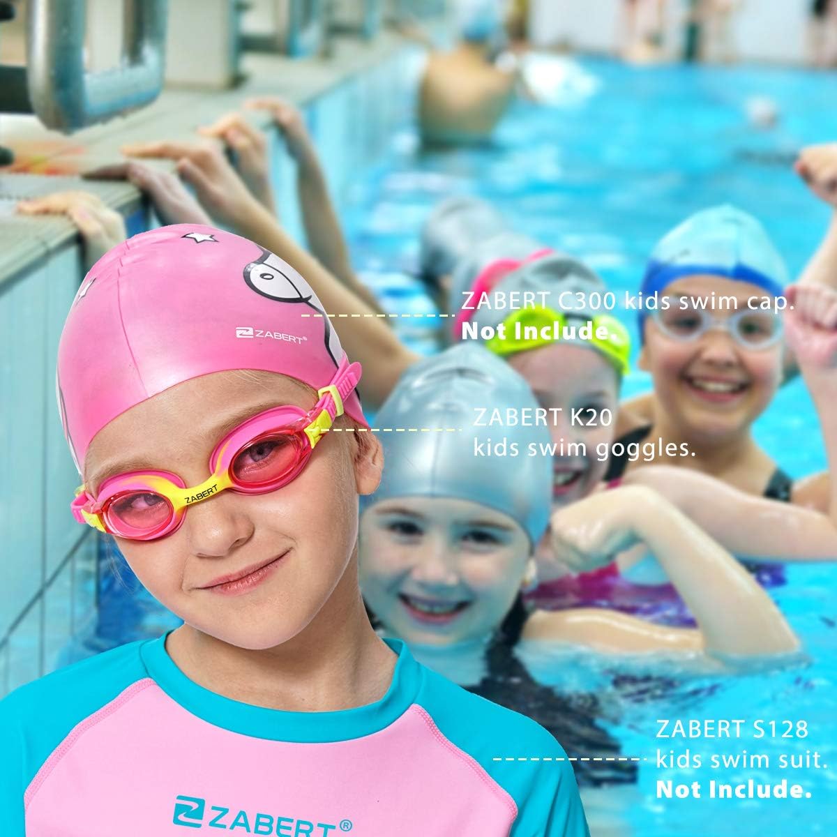 Skiennix Kids Swimming Goggles - Anti-Fog & 100% UV Protection | 3 Pack for Ages 3-10