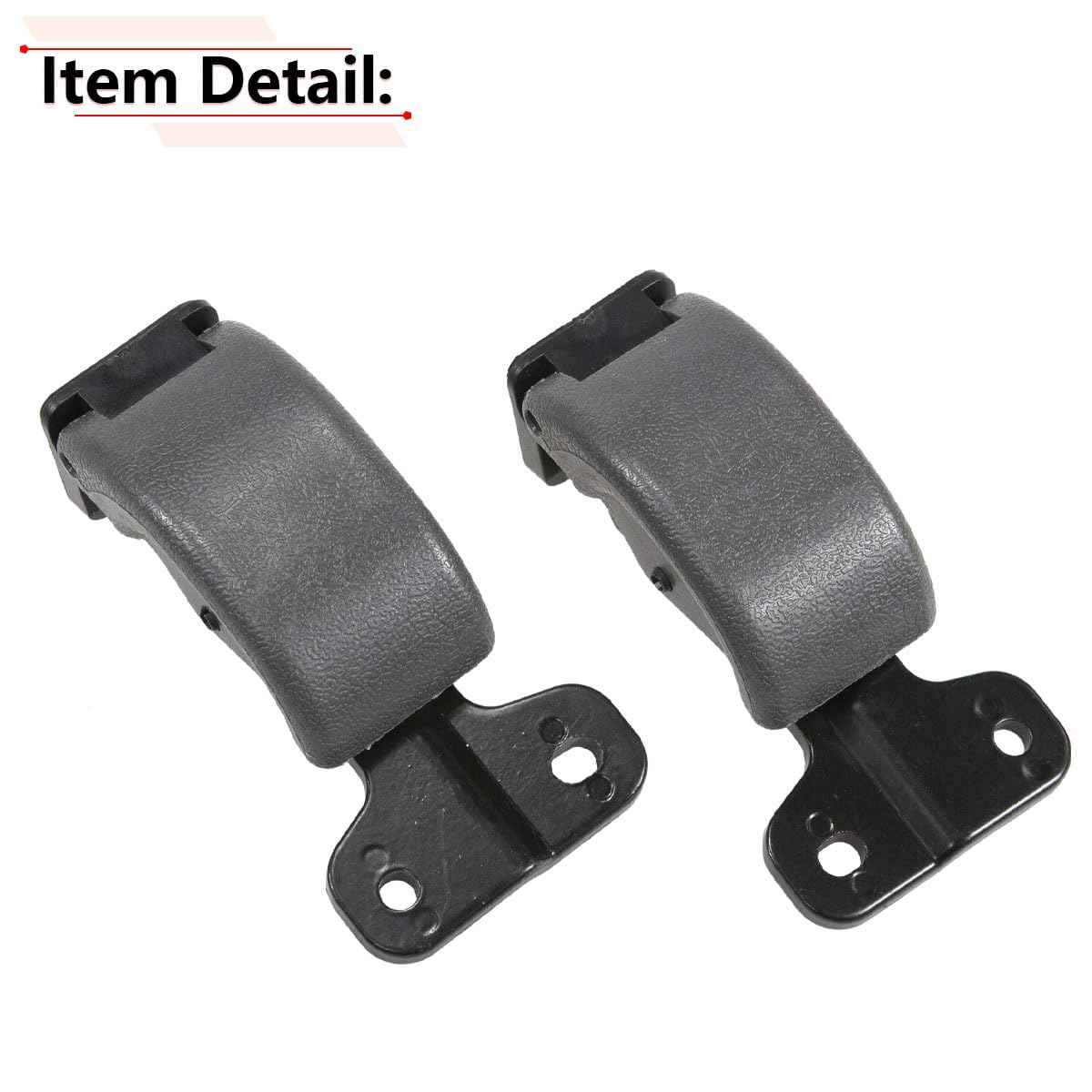 RLB-HILON 1Pair Rear Quarter Window Latch Compatible with Toyota Tundra 2000 2001 2002 2003 2004 2005 2006, Gray Color