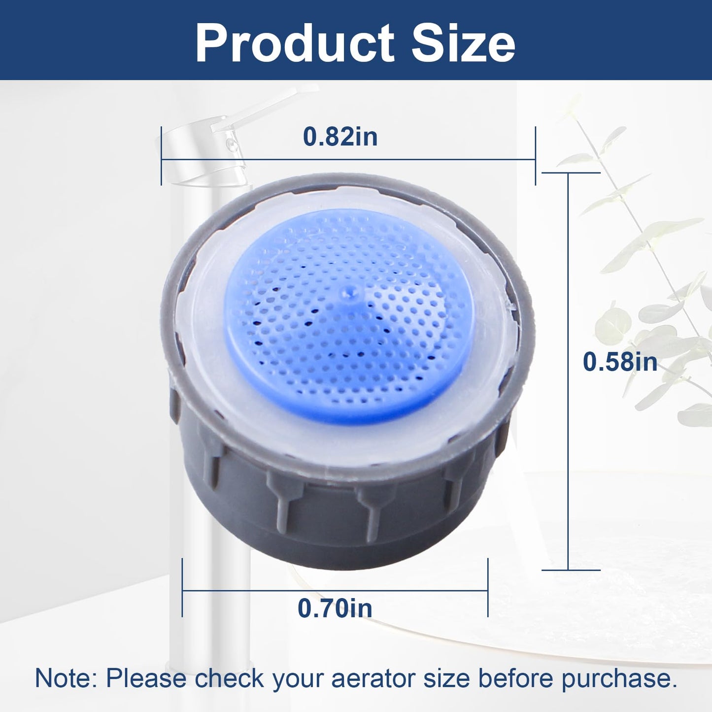 116711 Faucet Aerator Water Flow Restrictor,1.5 Gpm Aerator Inserts Replacement Parts for Moen Bathroom Kitchen Sink,2 pcs