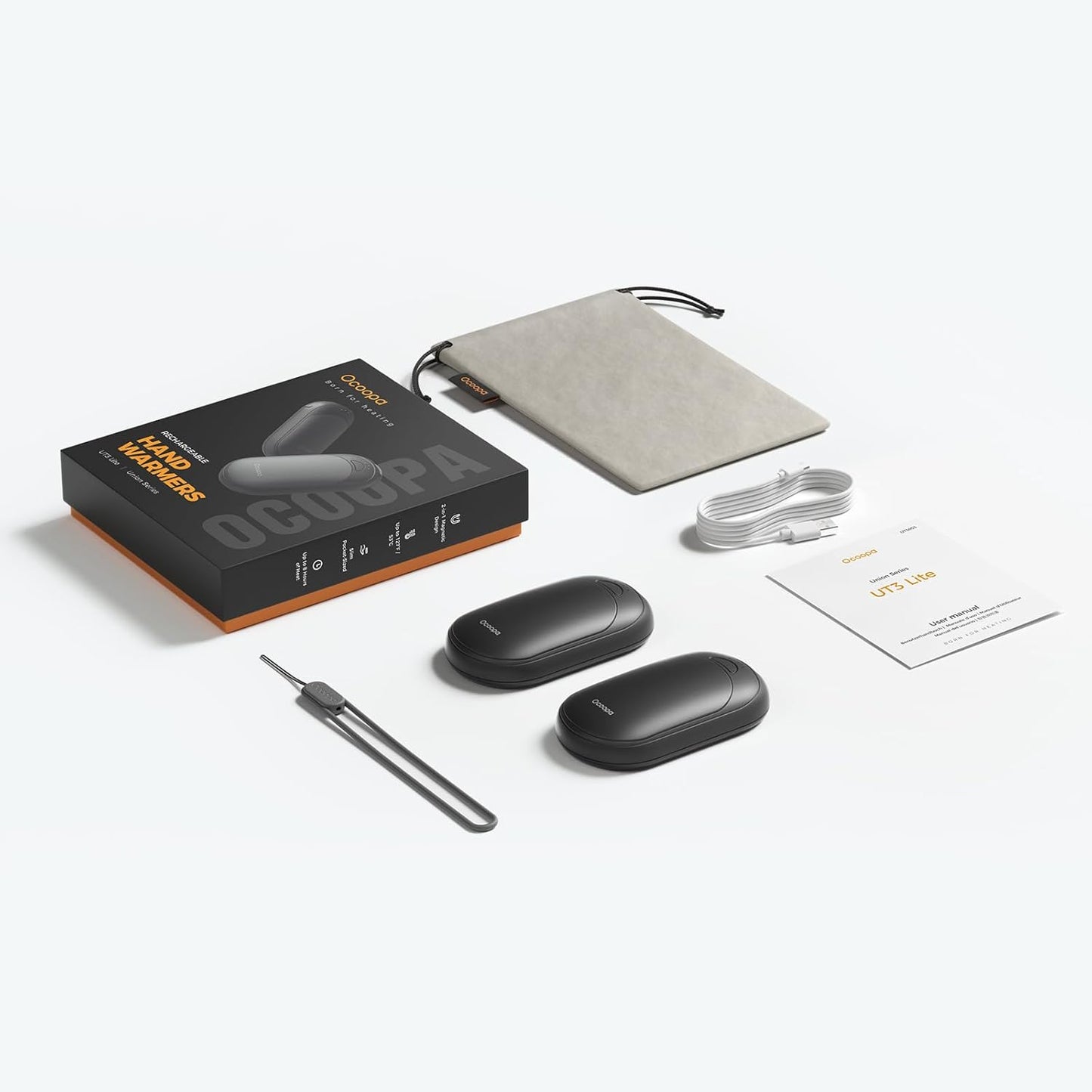 OCOOPA Rechargeable Magnetic Hand Warmers - Pocket-Sized, 3 Heat Settings, Lasts Up to 8 Hours | Perfect for Outdoors, Gifts for All