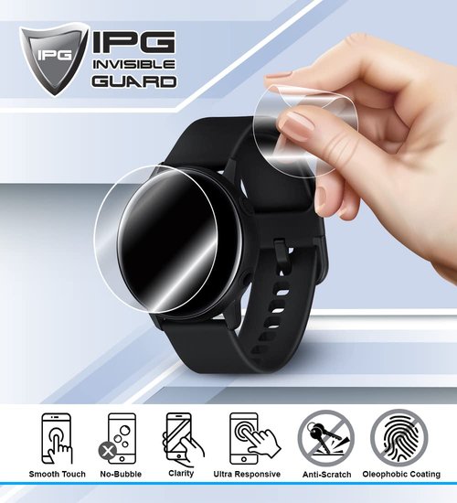 IPG for Garmin Forerunner 570-47mm Hydrogel Screen Protector (2 Units) Invisible HD Clear Film Anti Scratch Guard-Smooth/Self-Healing/Bubble for Forerunner570-47mm