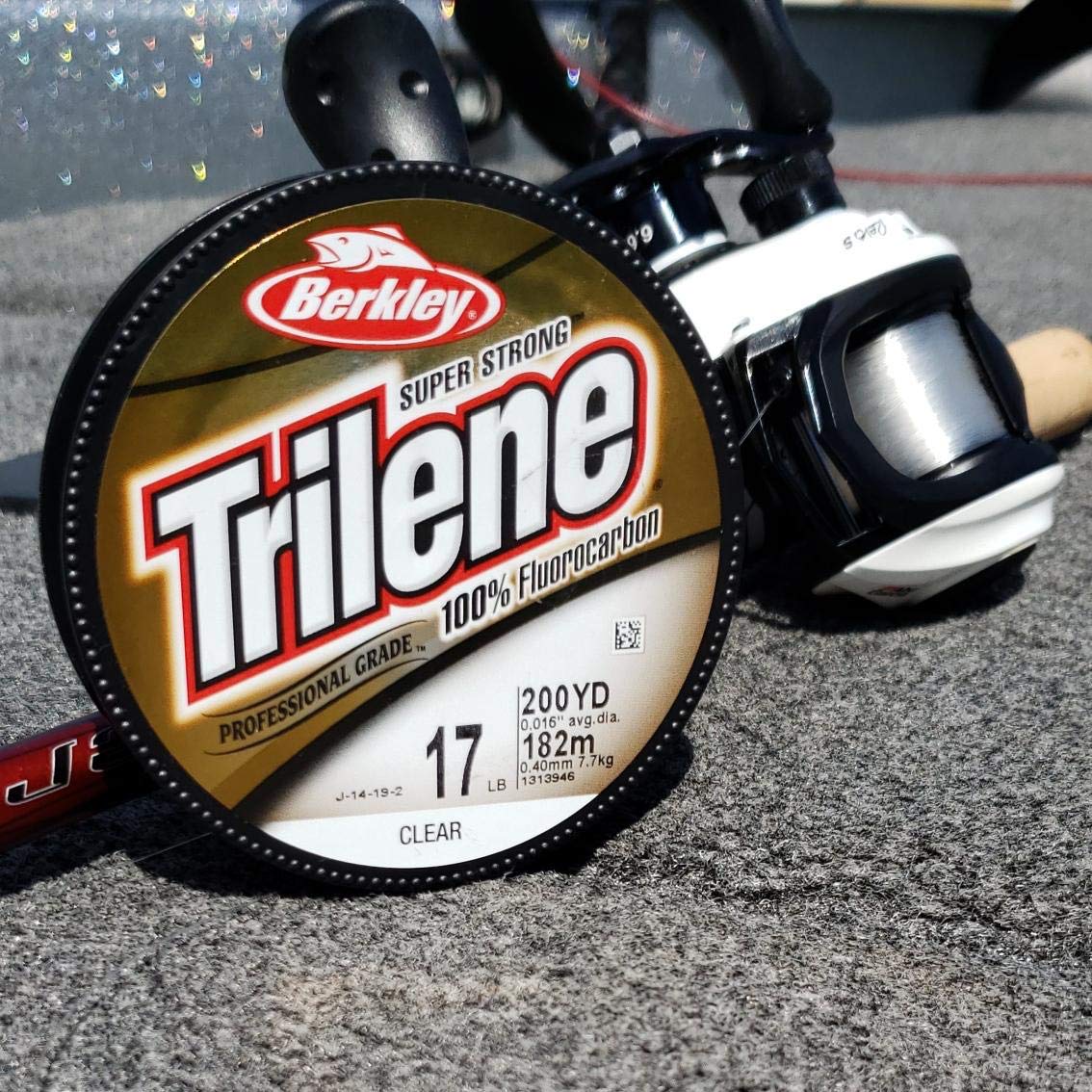 Berkley Trilene Fluorocarbon Professional Grade Filler Spool Fishing Line, Clear, 10 lb./200 yd.