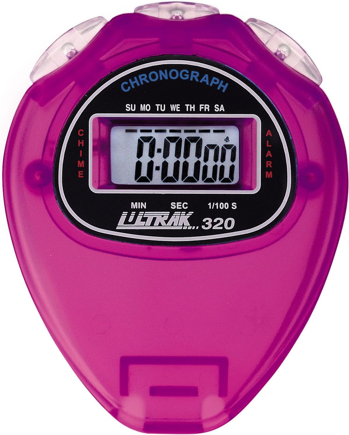 Ultrak 320 Purple Sport Stopwatch - Large Display, Alarm & Calendar Features