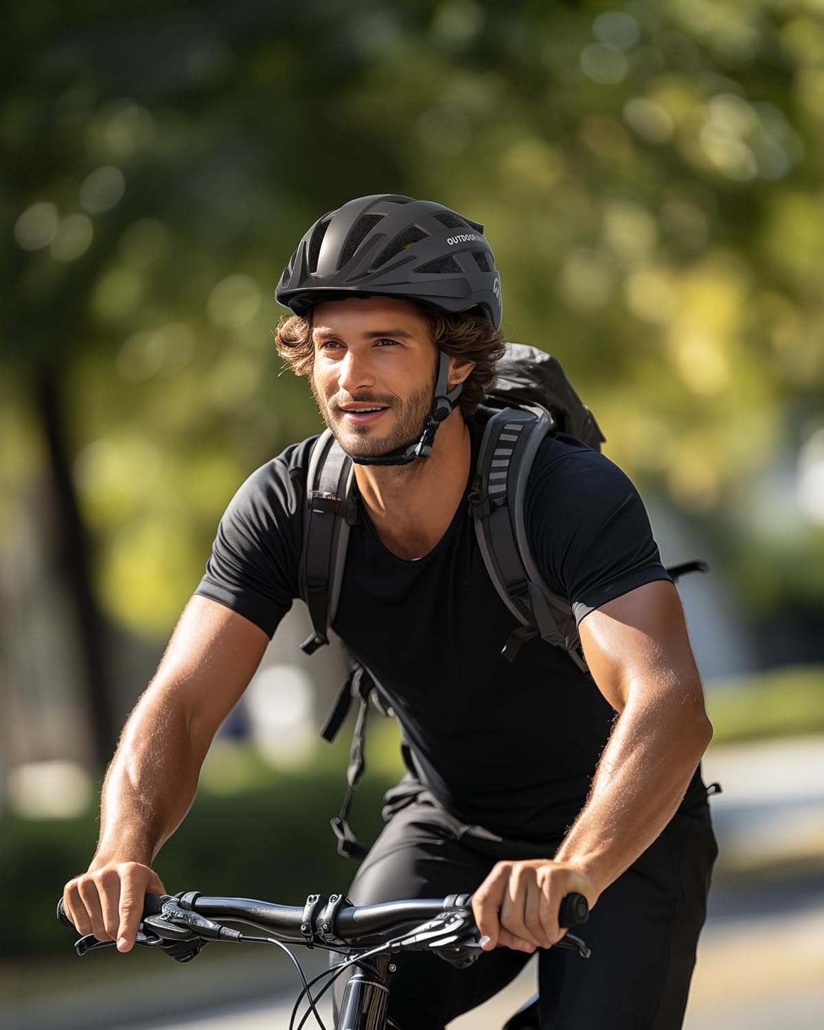 OutdoorMaster Gem II MIPS Bike Helmet - Lightweight Cycling Safety with Light for Youth & Adults