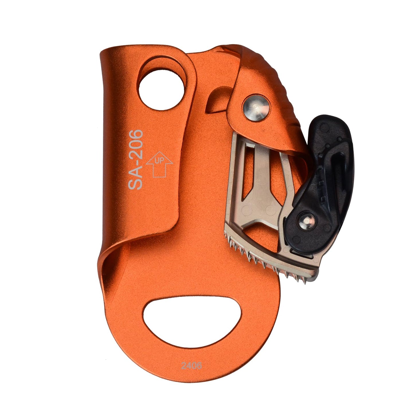 S.E.PEAK CE Chest Ascender, 100kgs Strong Climbing Rappelling Gear Equipment for Rock Climbing, Tree Arborist, Climbing Rescue Caving, Mountaineering, 8~13MM Rope, 4kN, Orange