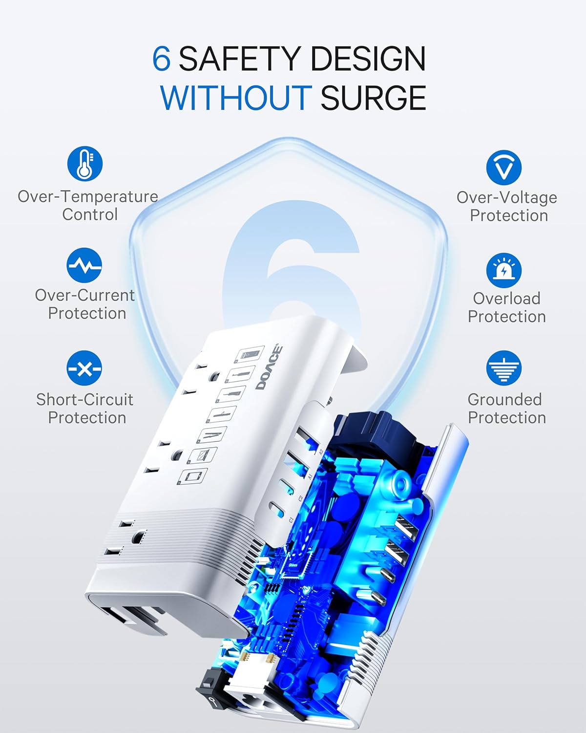 350W Voltage Converter 220V to 110V for European Travel - US to Europe Power Adapter