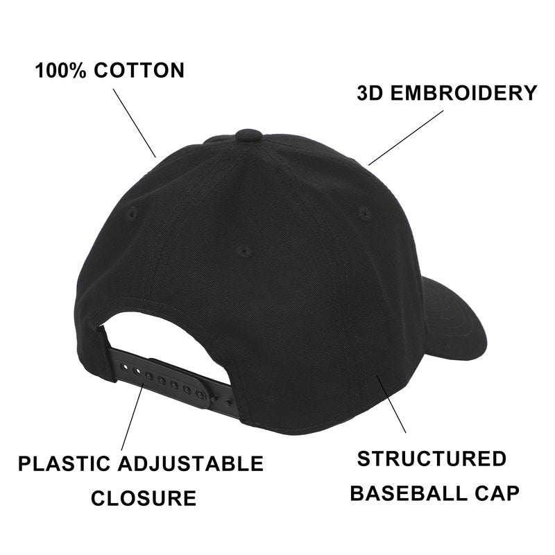 Batman Classic Bat Signal Adult Baseball Cap Black