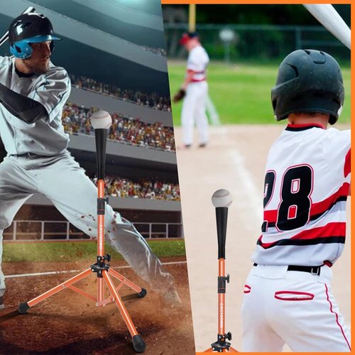 Eastgoing Heavy Duty Baseball Batting Tee - Adjustable Height | Portable & Collapsible for All Ages