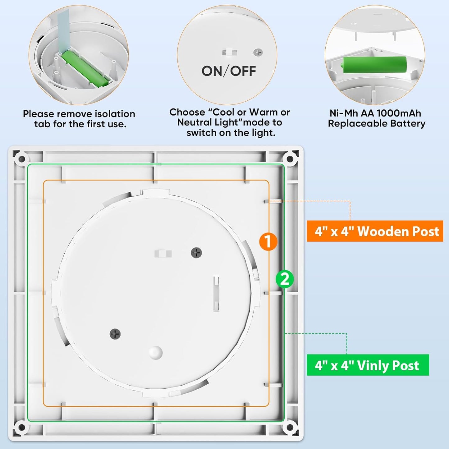 Solar Post Cap Lights - 12 Pack with 72 LEDs, 3 Color Modes, Waterproof for 4x4 Fence & Deck