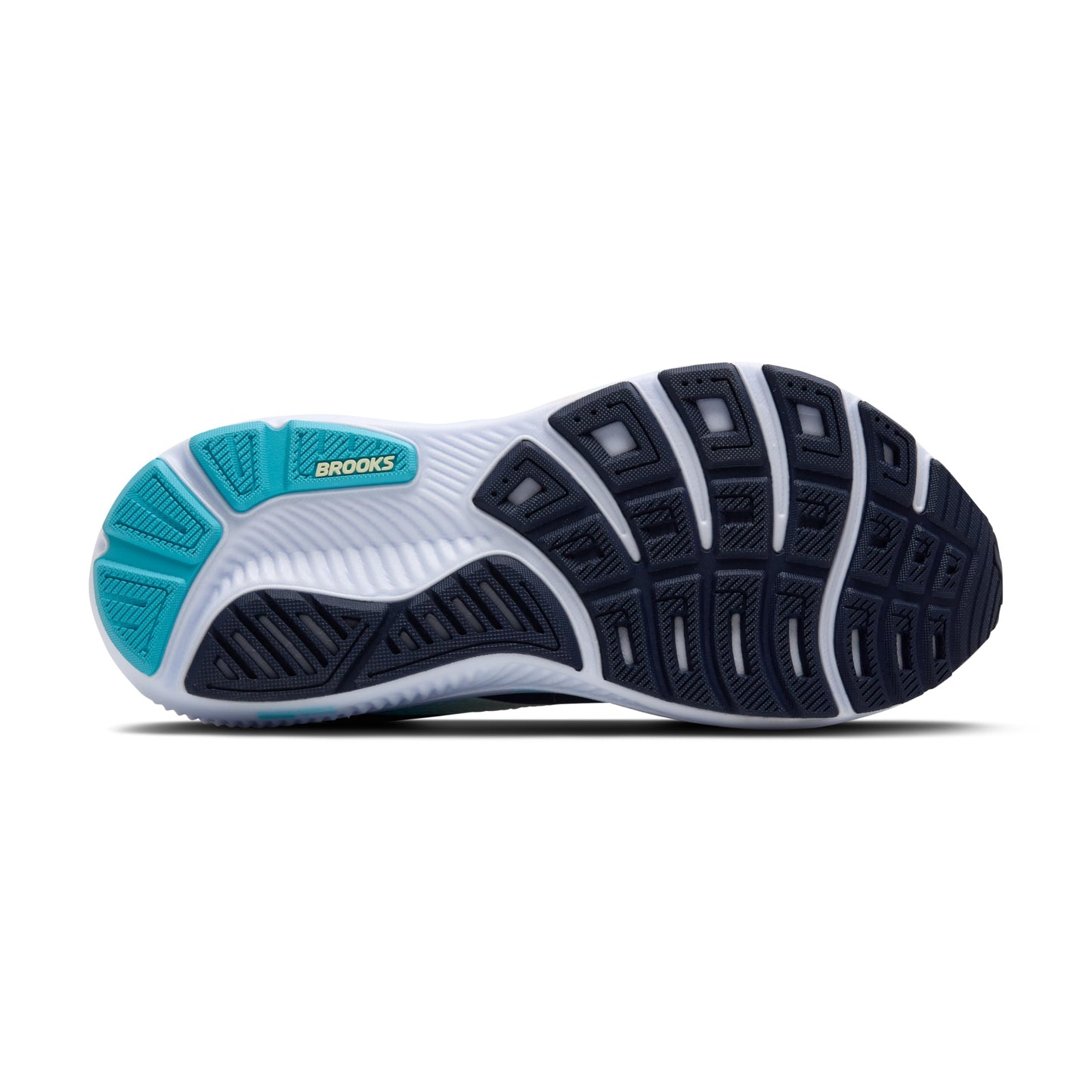 Brooks Women’s Ghost 17 Neutral Running Shoe - Navy/Green/Turquoise - 13 Wide