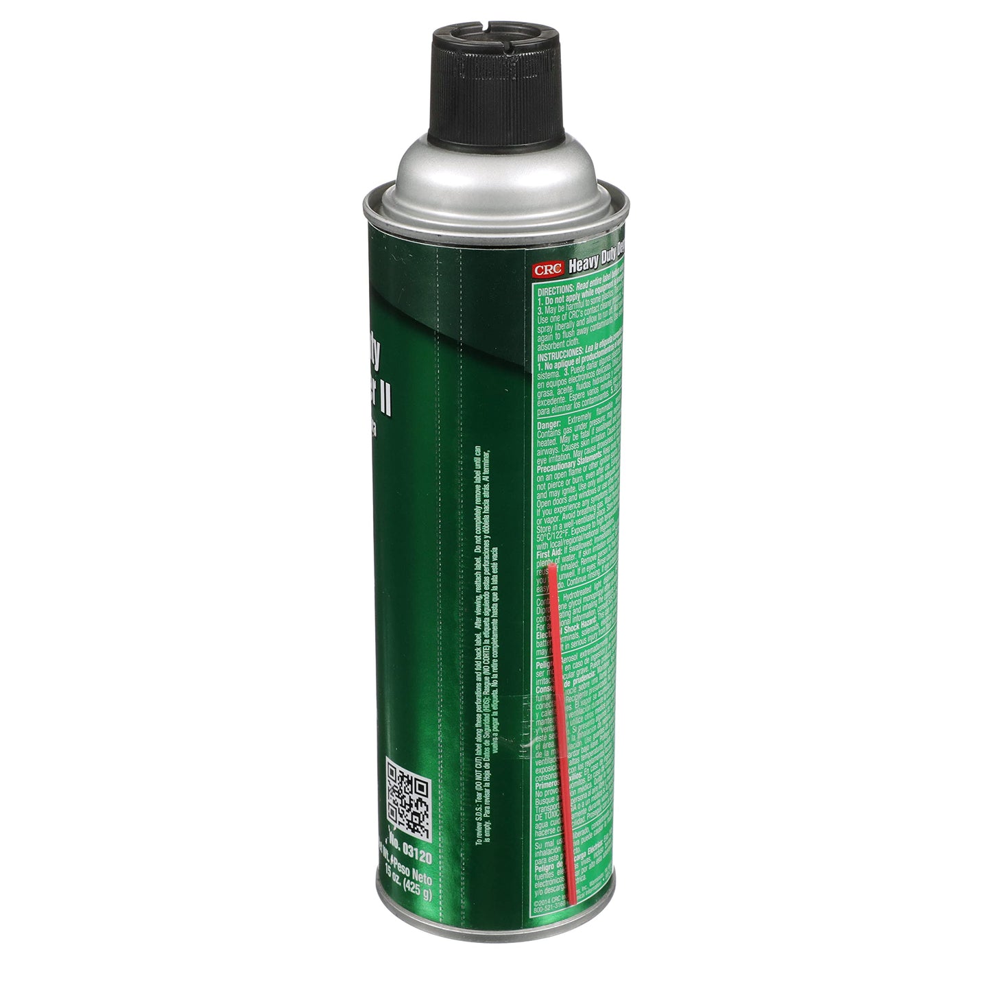 CRC 3120 Heavy Duty Degreaser II, 15 oz Aerosol Can, Clear/White