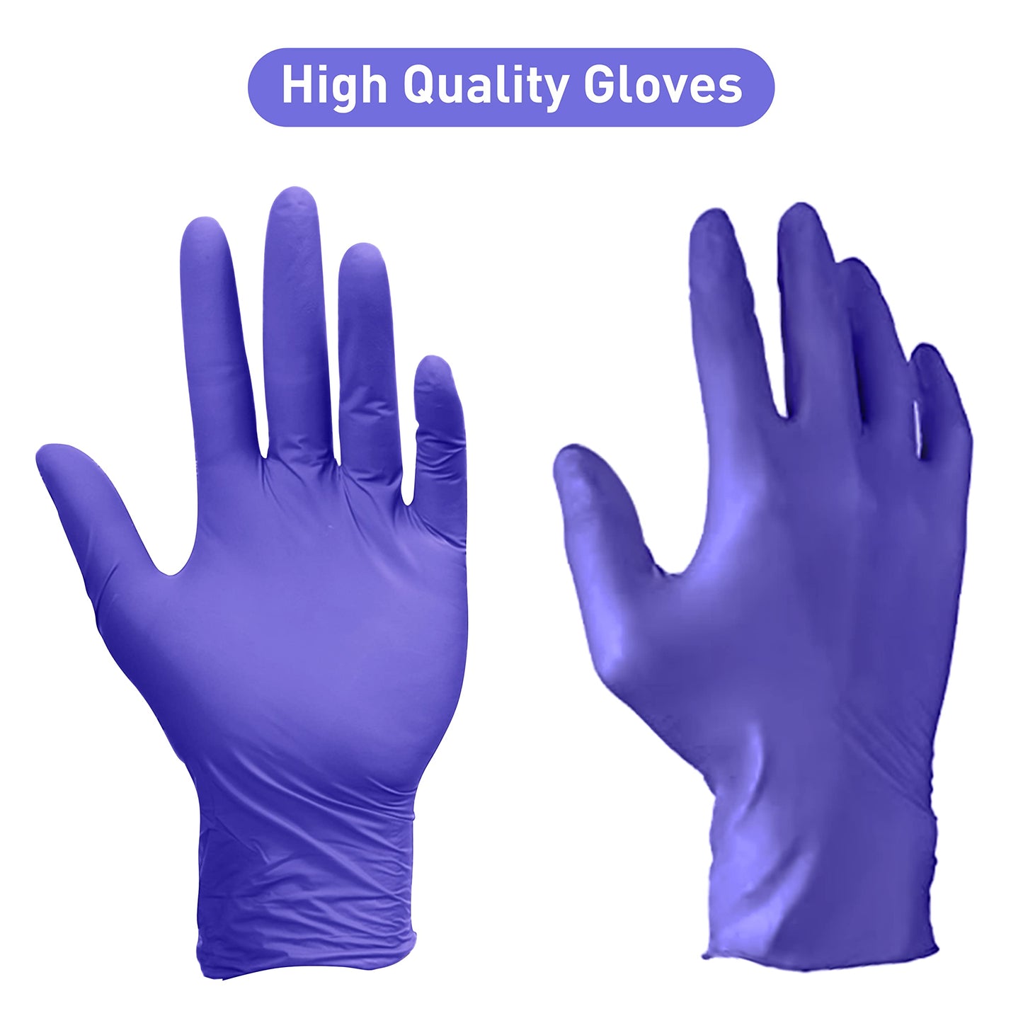 PElPU Nitrile Gloves,Disposable cleaning,(Medium, 1000-Count) Powder Free, Latex Free,Ultra-Strong,Food Handling Use, Single Use, Non-SterileProtective Gloves