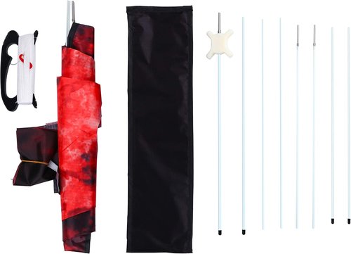 JEKOSEN Fiery Dragon Kite - 54" Easy to Fly Design with 160" Tail for Family Outdoor Fun