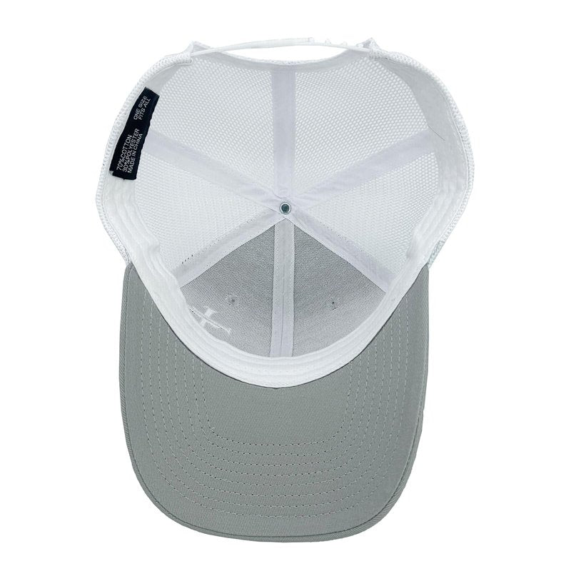 Chilltreads Christian Hats for Men Women, Embroidered Jesus Cross Trucker Hat, Grey
