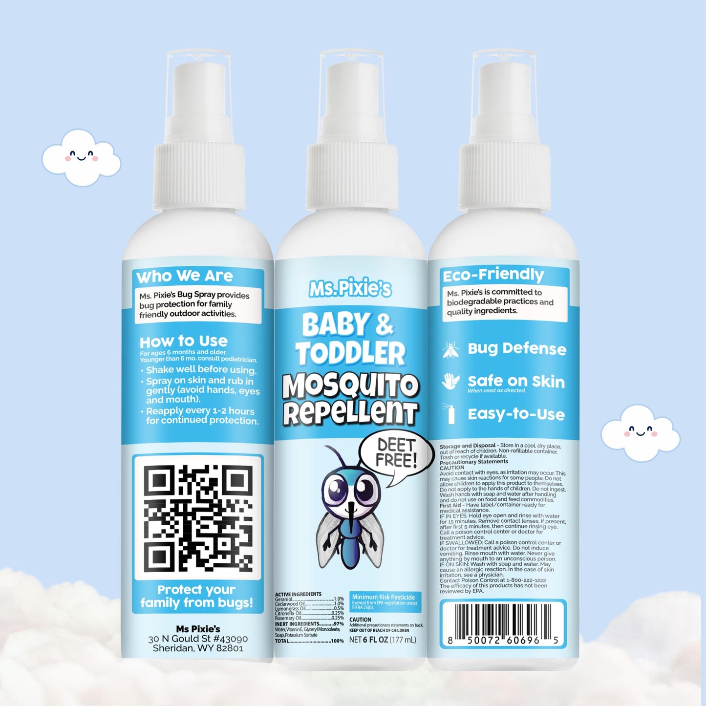 Ms. Pixie’s Baby & Toddler Mosquito Repellent (6 oz)