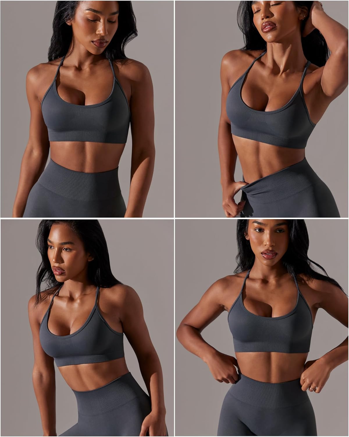 RUNNING GIRL Sports Bra - Sexy Crisscross Back Design | Medium Support with Removable Pads