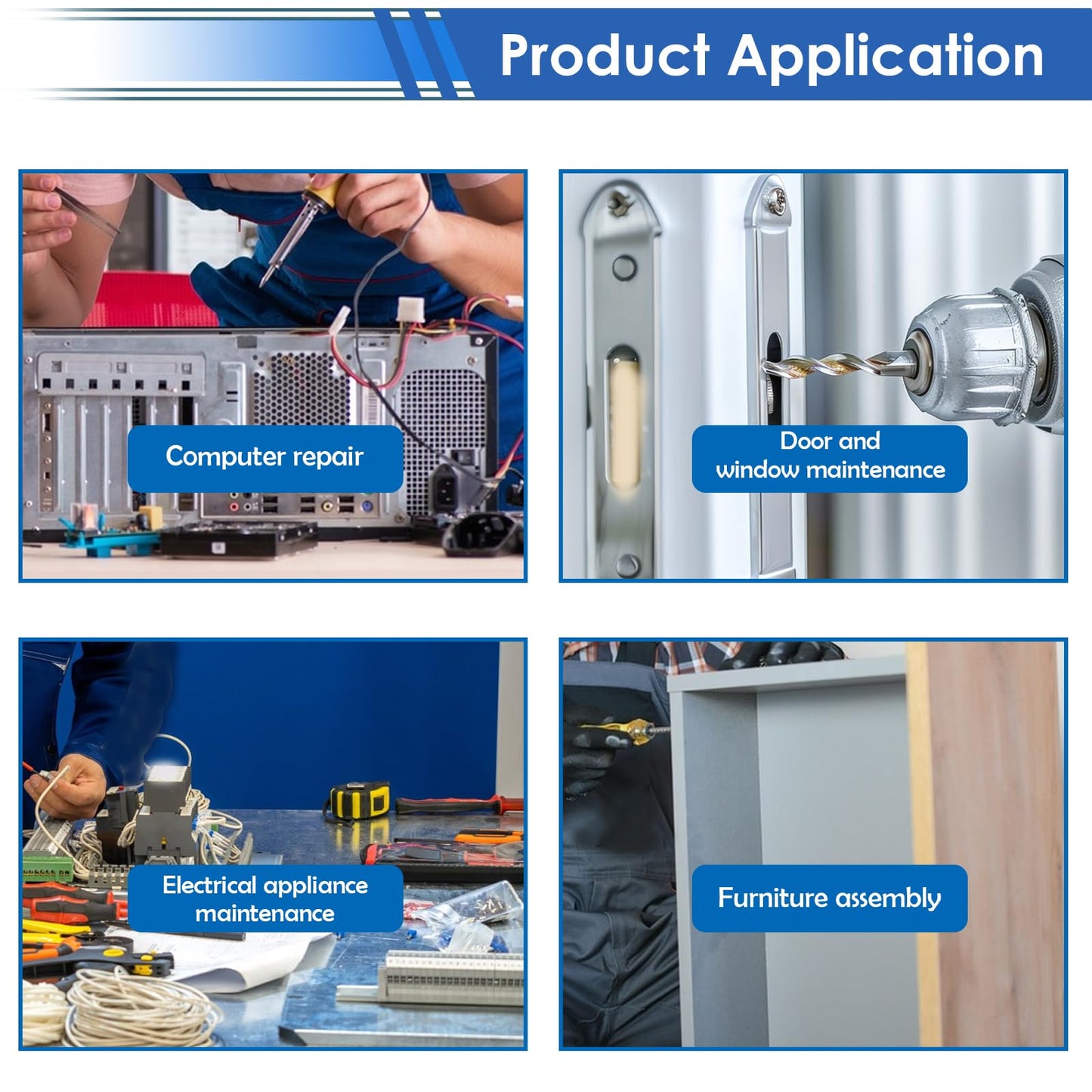 smseace 516Pcs Black Nuts and Bolts Assortment Kit 21-Sizes M3/M4/M5/M6 Nut Bolt Washer Assortment Kit for Machinery, Furniture, Automotive, Motorcycle Repairs