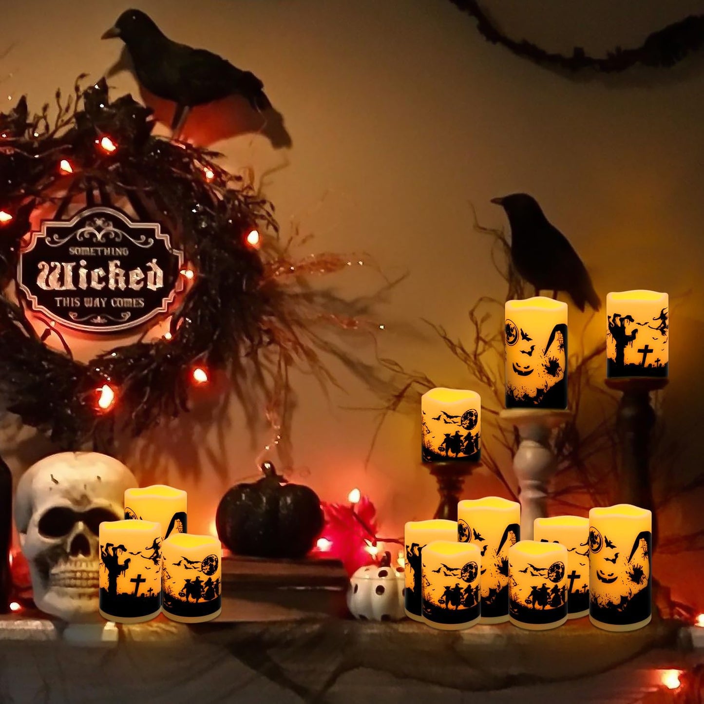 24-Pack Remote Control LED Flameless Candles - 3D Flame Timer Candles for Home, Weddings & Holidays