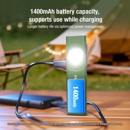 klarus E5 Ultra Pocket Flashlight: 850 Lumens EDC Flash Light Ultra-Thin, USB Rechargeable with Magnetic Tail & Clip, Bright Small Light for Hiking Camping