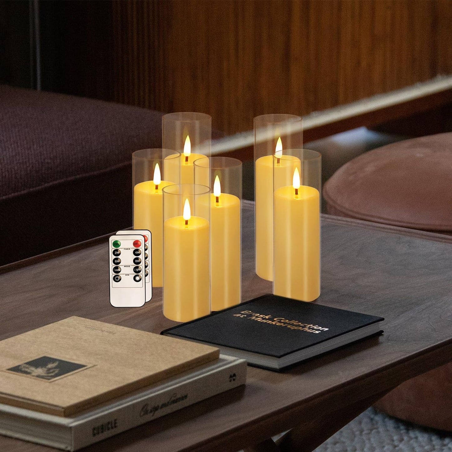24-Pack Waterproof Flameless LED Candles with Remote & Timer – 4", 5", 6" Sizes for Halloween & Weddings
