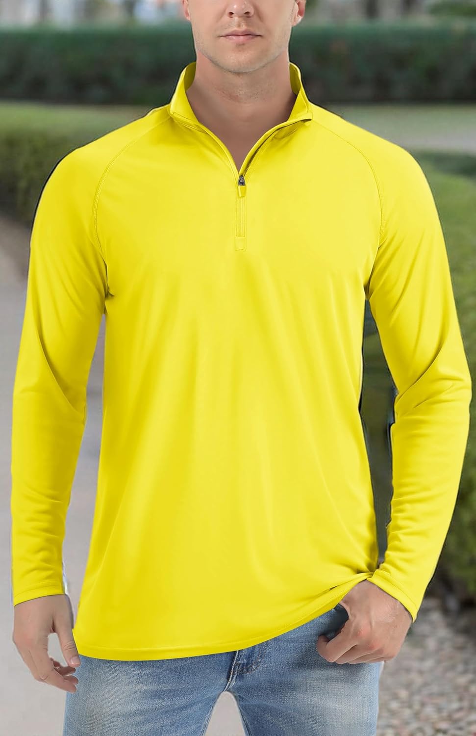TACVASEN Men's Athletic Long Sleeve Shirt - UPF 50+ Sun Protection Pullover | Ideal for Outdoor Running