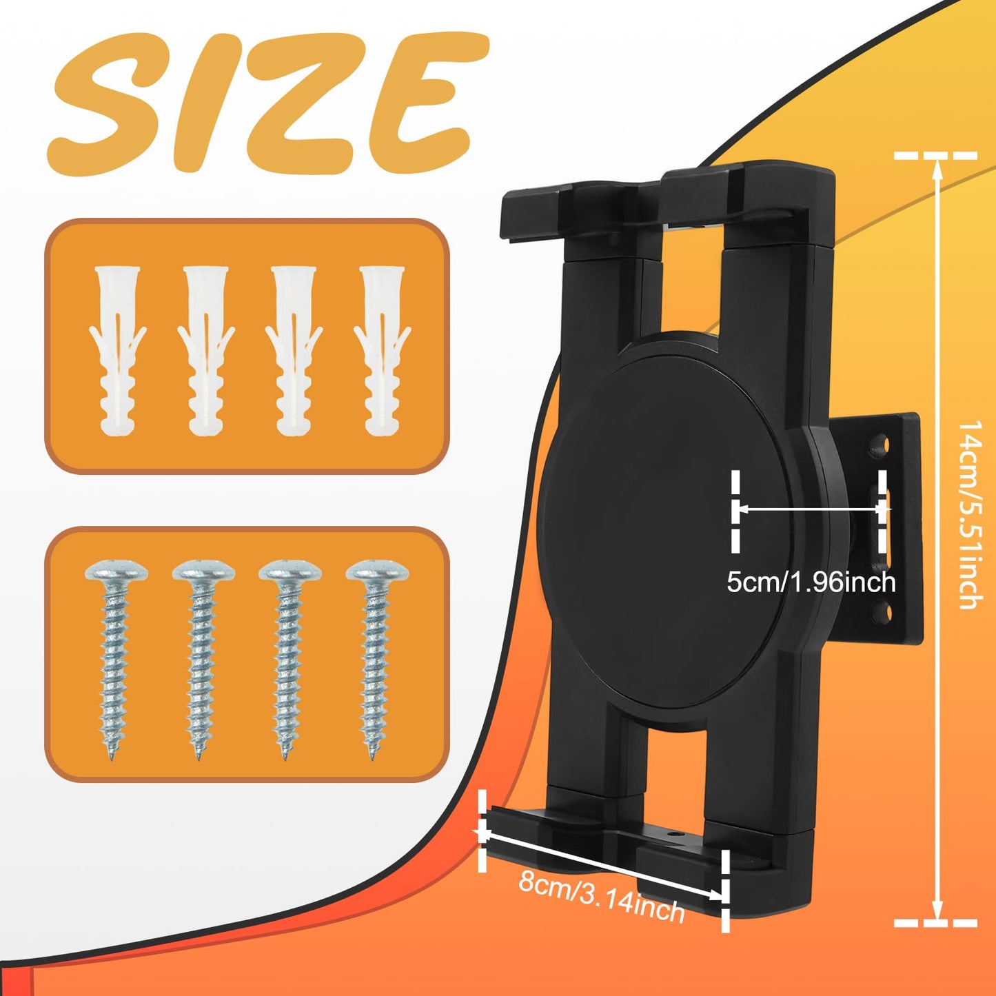 KOUISYY Skateboard Decks Wall Mount, 360° Rotating Skate Deck Wall Mount, Extending & Floating Skateboard Display Holder, Strong Load Bearing Storage Rack Hanger Accessories for Most Skateboarders