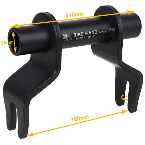 BIKEHAND Thru Axle Fork Mount Rack Adapter 15x110mm Boost - Bike Bicycle Carrier Rack Car Roof Truck Bed Storage