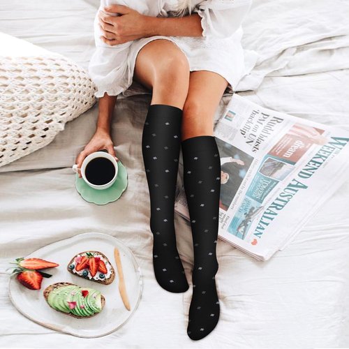 6 Pack Copper Compression Socks for Women and Men Circulation-Best Support for Medical,Running,Nursing,Athletic