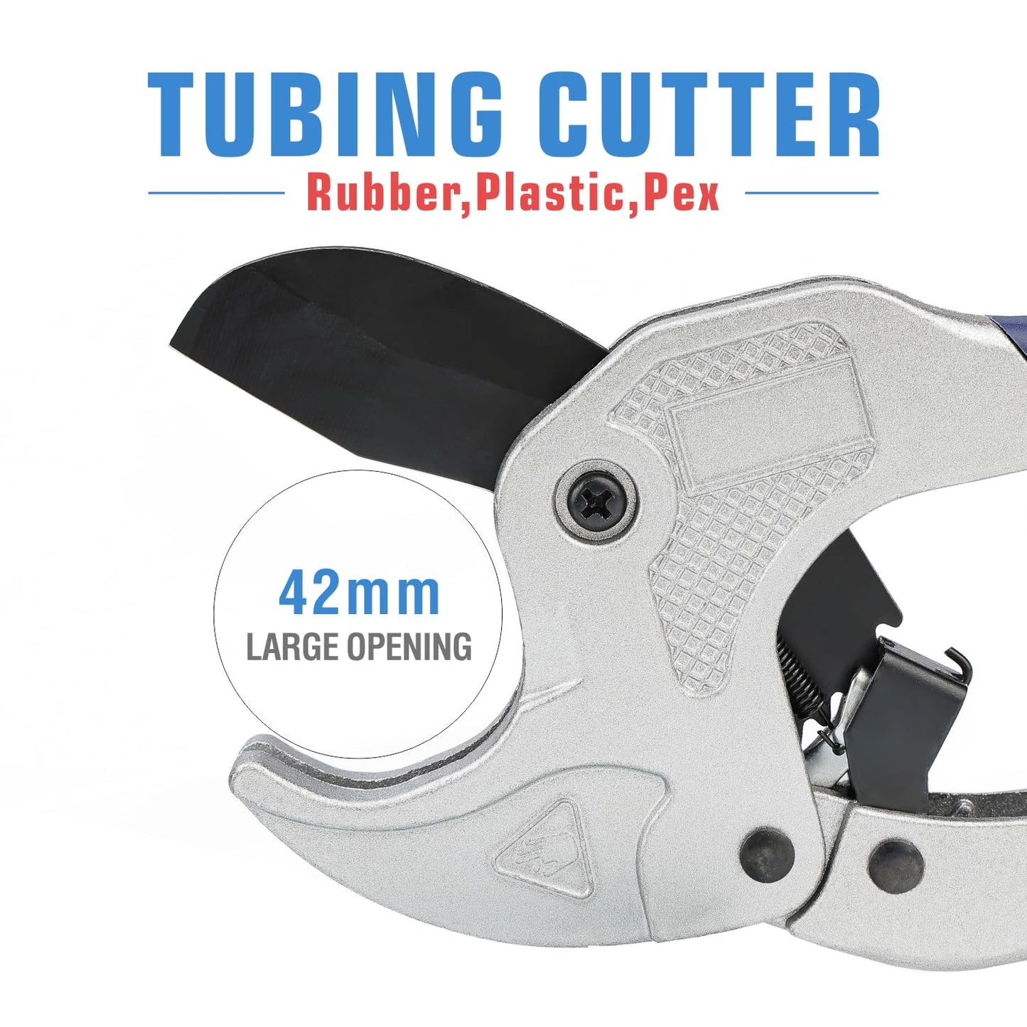 iCrimp Ratcheting PEX Tubing Cutter for PVC, CPVC, PERT, PPR, PEX Pipes, up to 1-3/4 inch Plastic Pipes