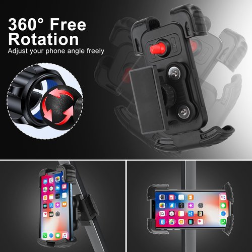 Golf Cart Phone Holder Magnetic Mount Univseal Fit EZGO/Yamaha/Club/ICON/Zone,360° Rotation, Ultra Strength Magnetic,Golf Cart Phone Holder for Phone Size 6“-7”, Includes iPhone16-11/Pro/Pro Max/Plus