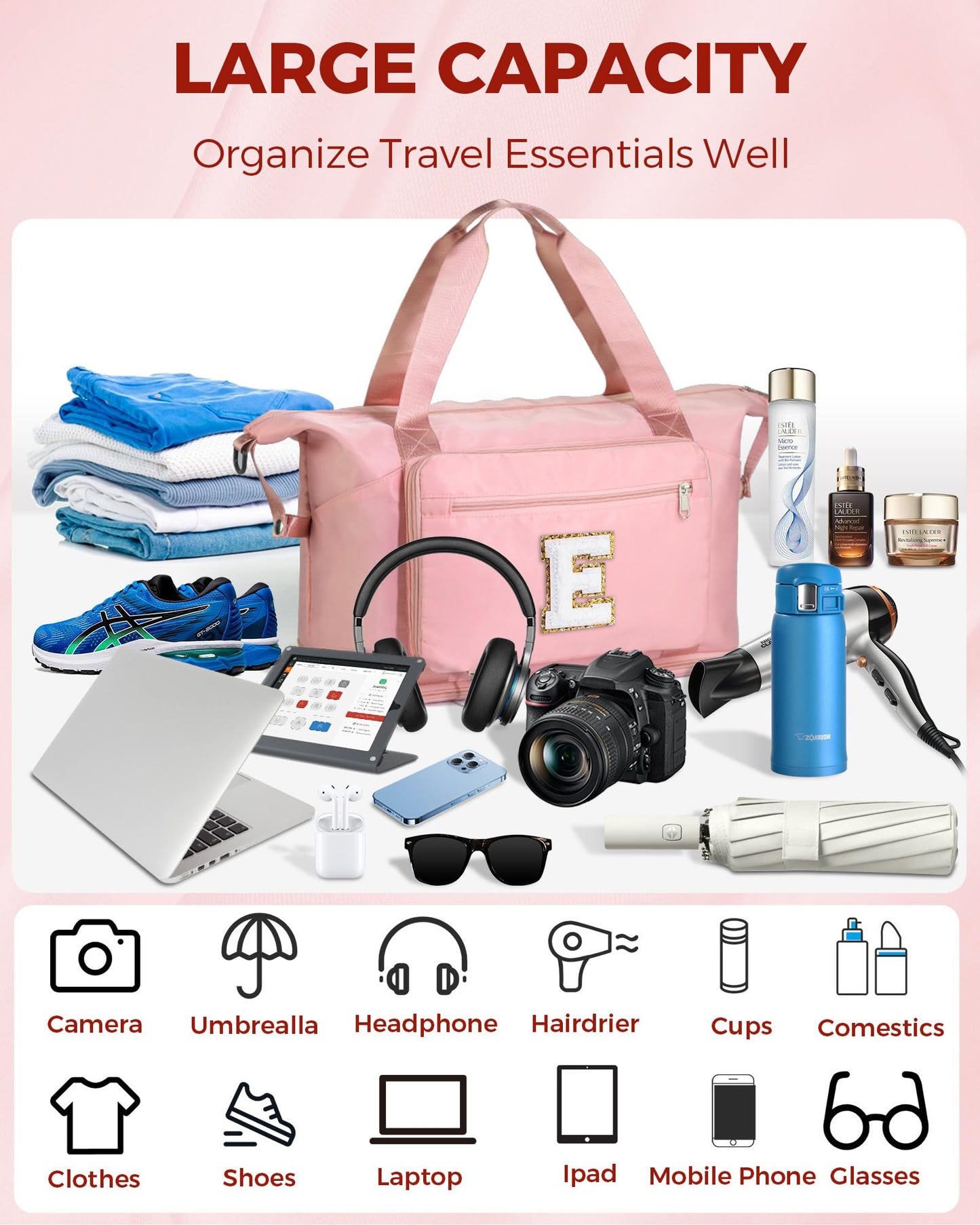 Wiabsi Women Girl Birthday Gifts Weekend Sleepover Overnight Duffle Bag