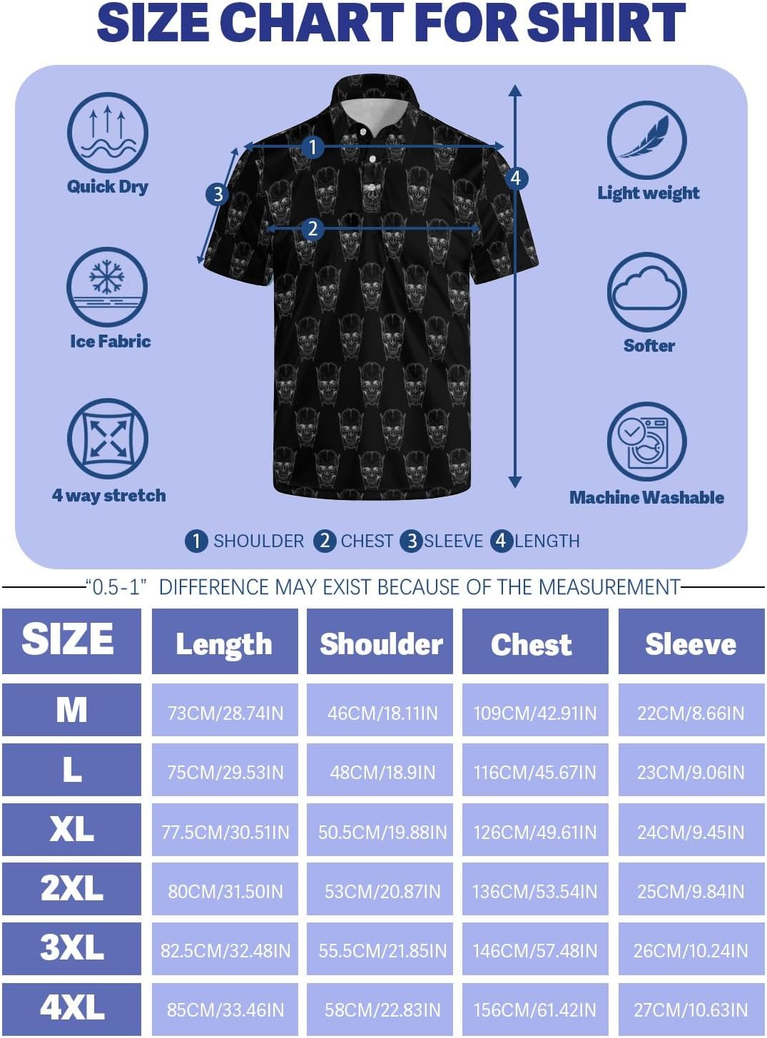 Skiennix Men's Golf Polo Shirts - Short Sleeve Performance Tops | Perfect Golf Gifts