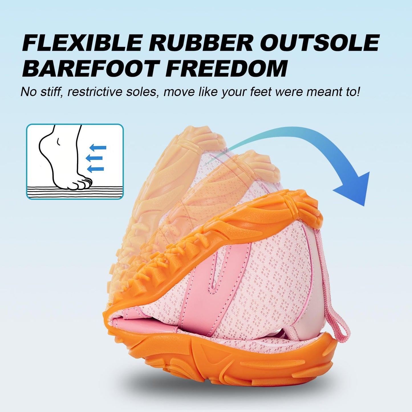 ELETON Barefoot Shoes Women Men Hiking Water Shoes Wide Toe Box Zero Drop