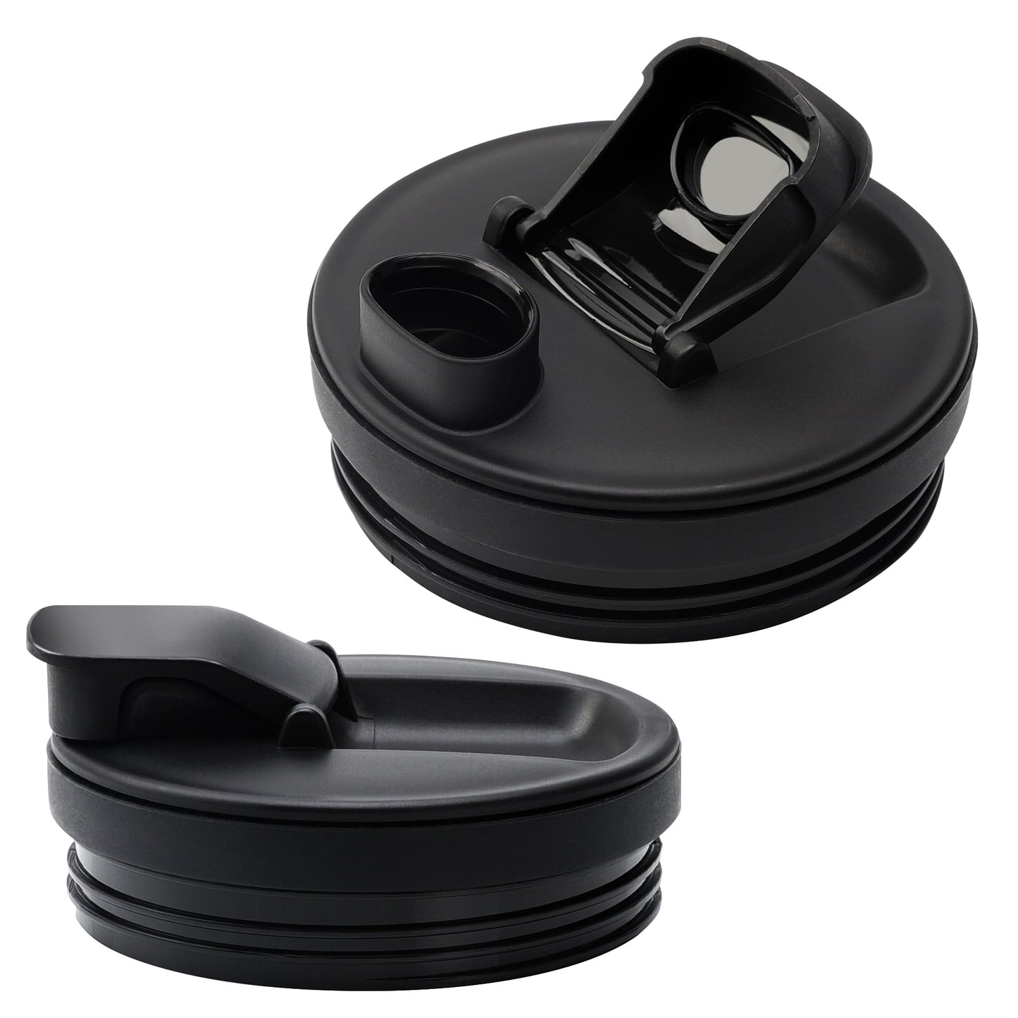 2Pcs Replacement Part Lids for Ninja Blender, 3.35" Inner Diameter, Sip Seal Spout Lids Compatible with Ninja 18oz 24oz 32oz Cups, Fit for Ninja Auto-IQ BL450 BL480 BL490 BL640 BL680 BN400 BN750 BN800