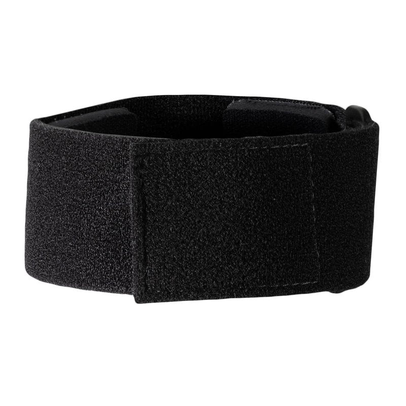 Rehband Tennis Elbow Brace - Single Unit, Universal Size for Both Men and Women, Providing Support for Tennis Elbow and Golf Elbow, Colour:Black, Size:One Size
