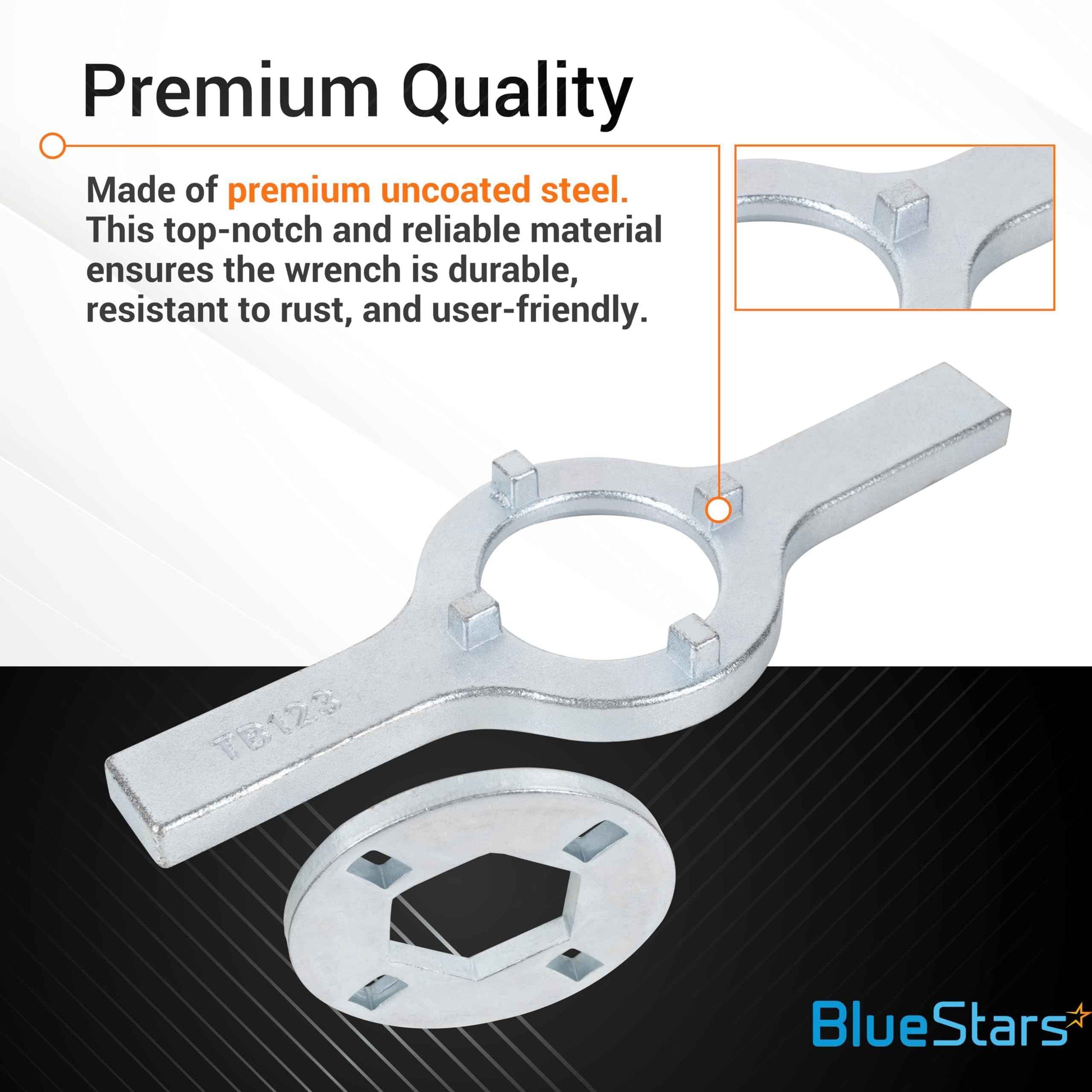 BlueStars Ultra Durable TB123A Washing Machine Spanner Wrench Replacement Part - Compatible with for Maytag, G.E, Kenmore, Whirlpool Washers - Replaces AP4503397 TB123B ERTB123A AP6832671