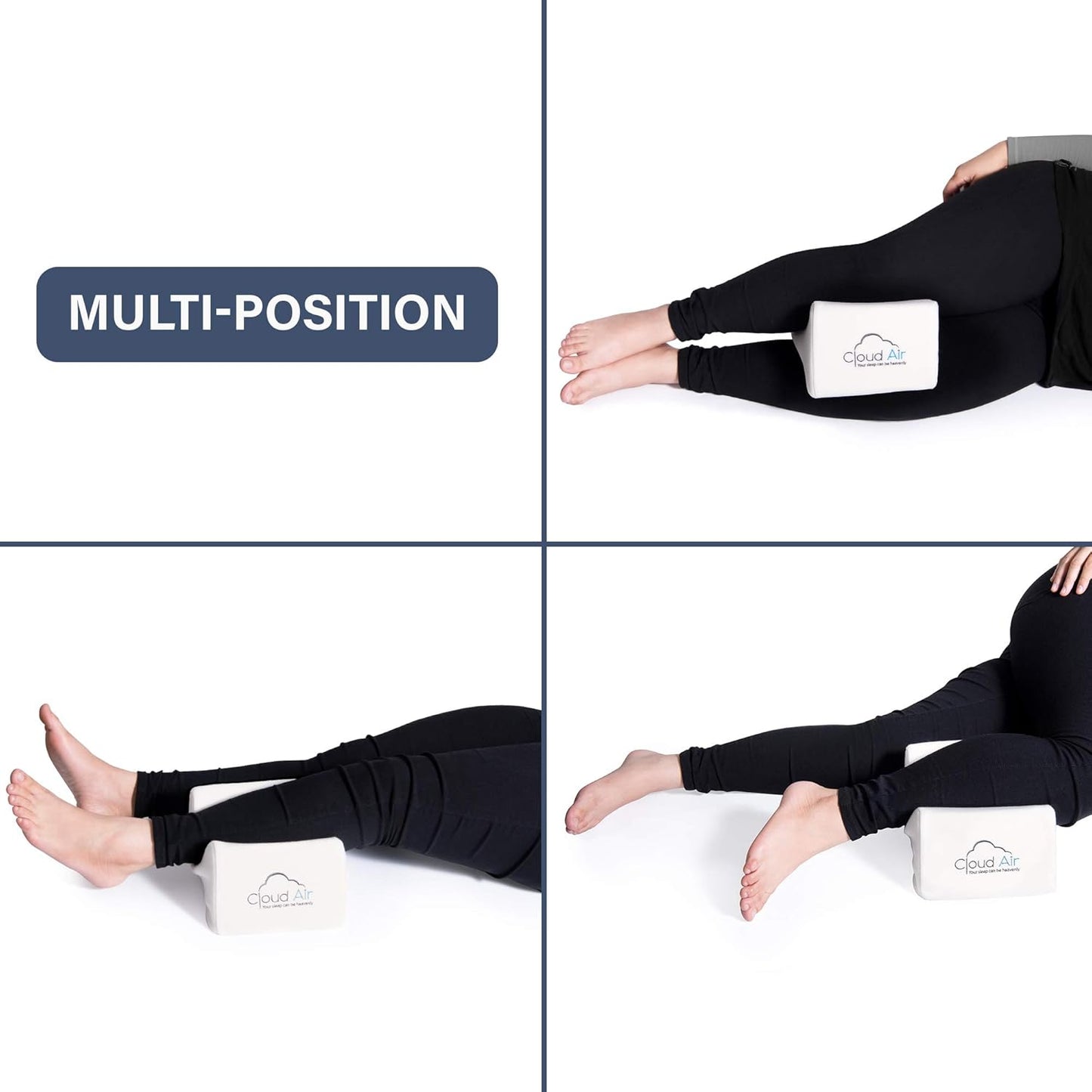 Vaunn Medical Under Desk Bike Pedal Exerciser - Electronic Display & Memory Foam Knee Pillow Bundle