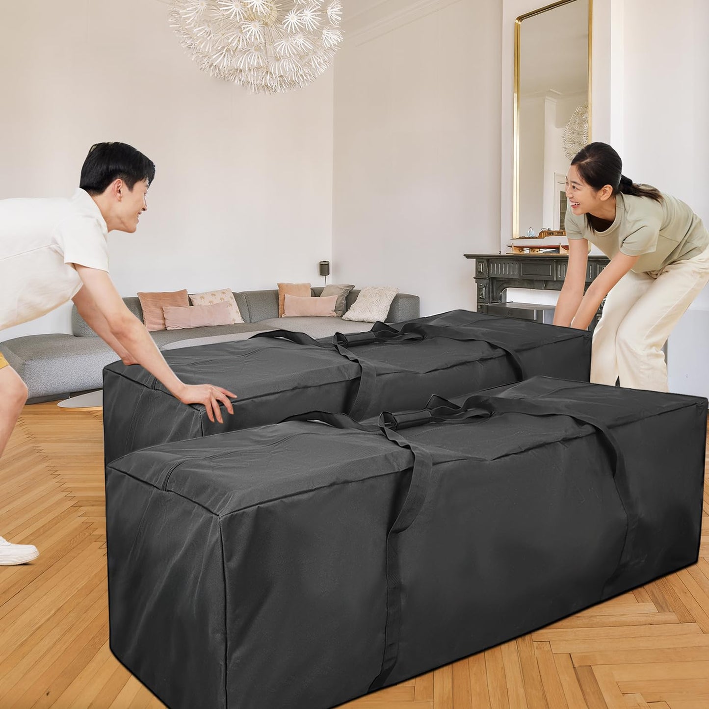 COOLBEBE 2 Pack 60" Sports Duffle Bag - 332L Extra Large Travel Luggage Bag