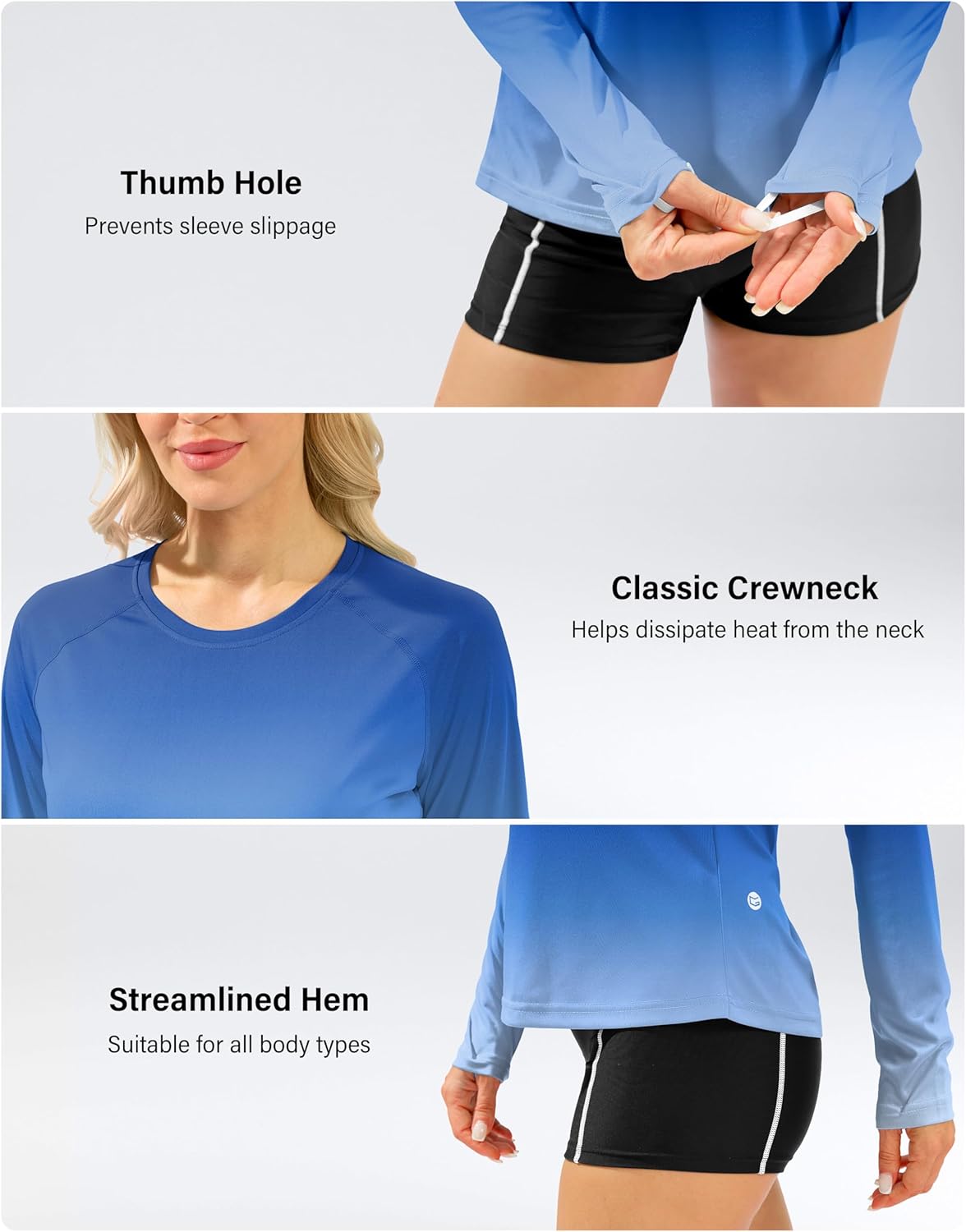 Skiennix Women's UPF 50+ Sun Shirt - Long Sleeve UV Protection Rash Guard for Hiking & Workouts