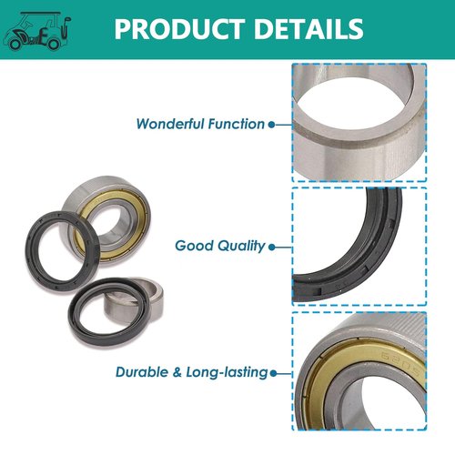 DRIVE UP Golf Cart Rear Axle Bearing Bushing & Oil Seal Kit for Club Car DS and Precedent 1986-2014 Electric Models, OEM 1014207 1011291 1013794